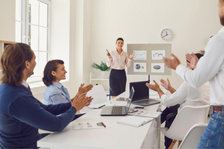 biotech sales professional demonstrating the concept